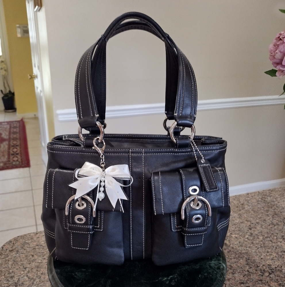 Coach Leather Soho Tote - Picture 8 of 17